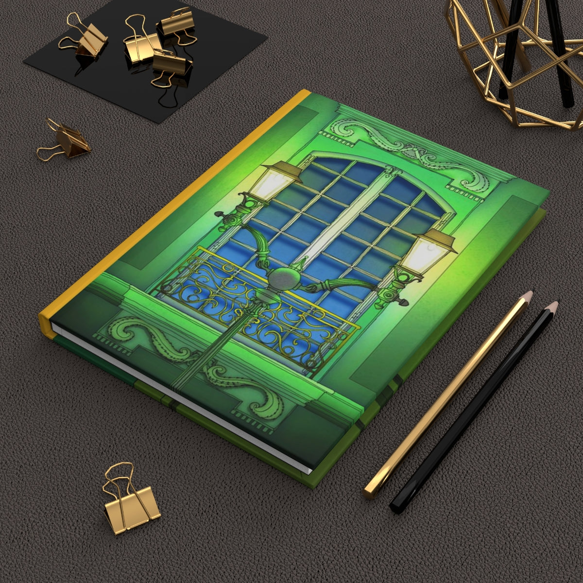 Quai Saint Michel (green) & The guardian of the night - Paris Art Journal No.27