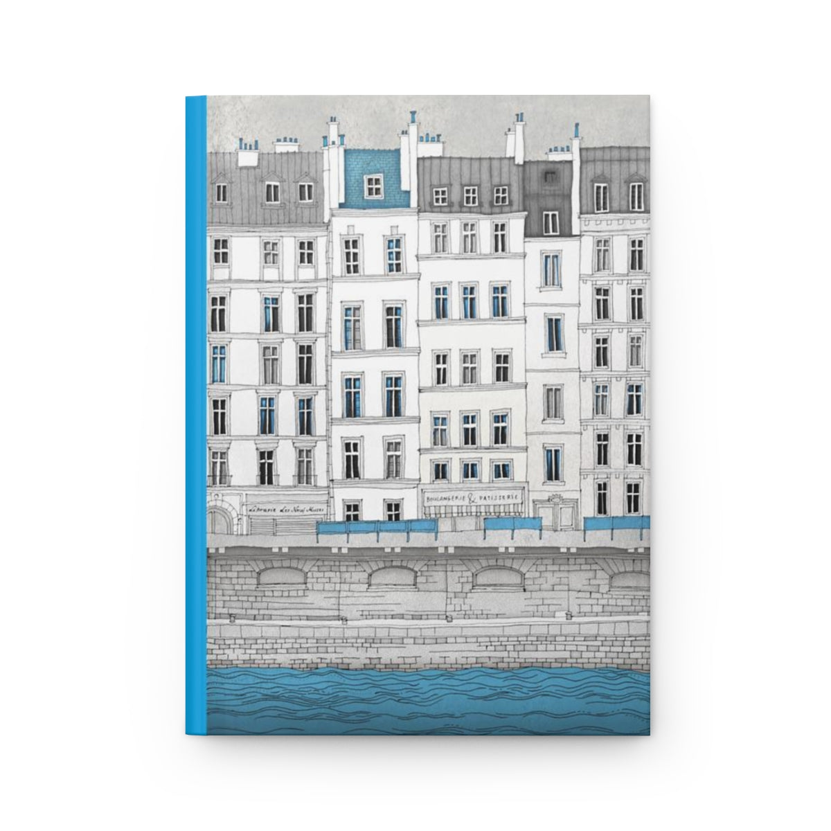 Walk along the Seine (blue) - Paris Art Journal No.25