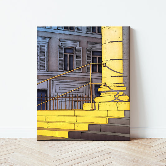 Bonjour Paris - Canvas Art Print