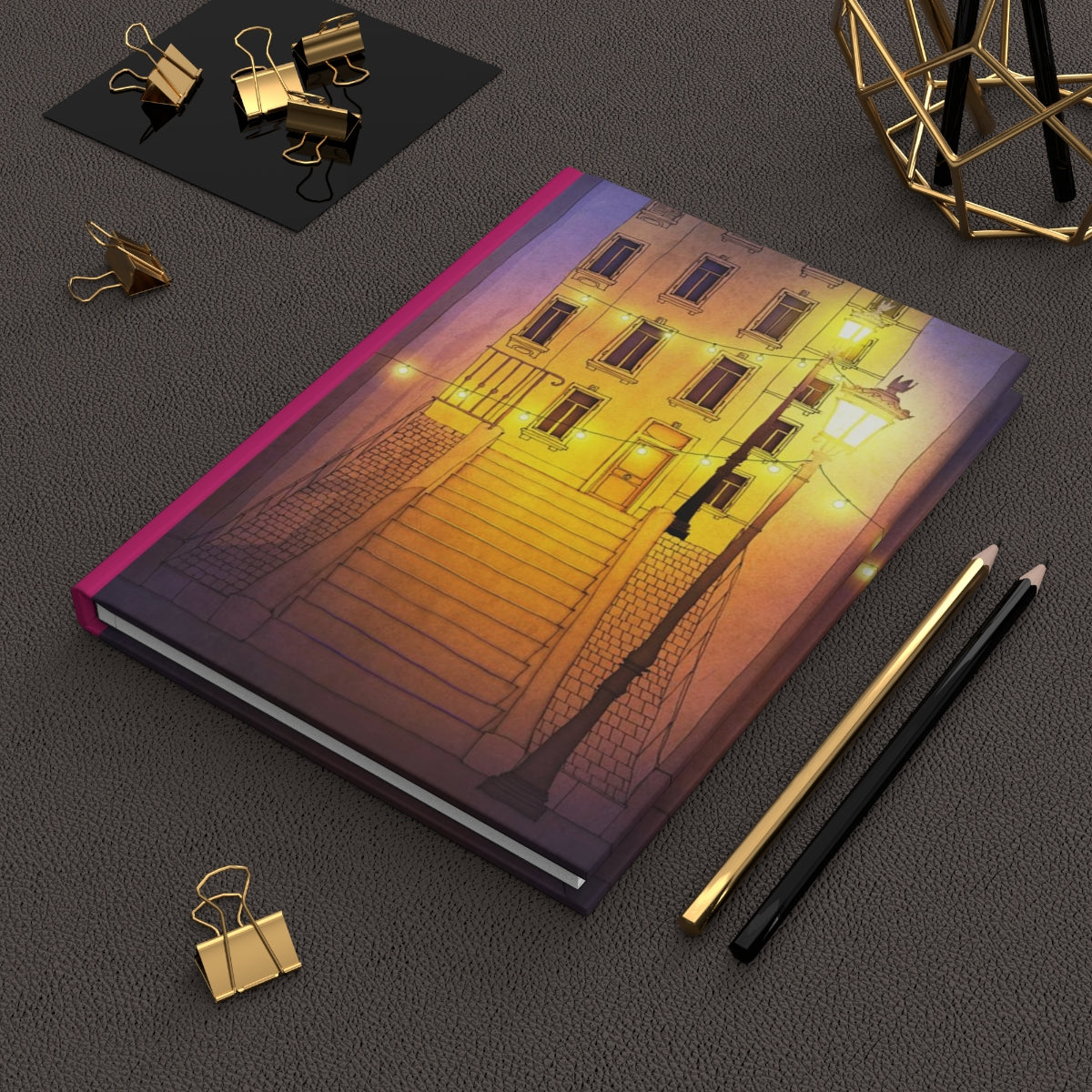 Night walking (purple) - Paris Art Journal No.17