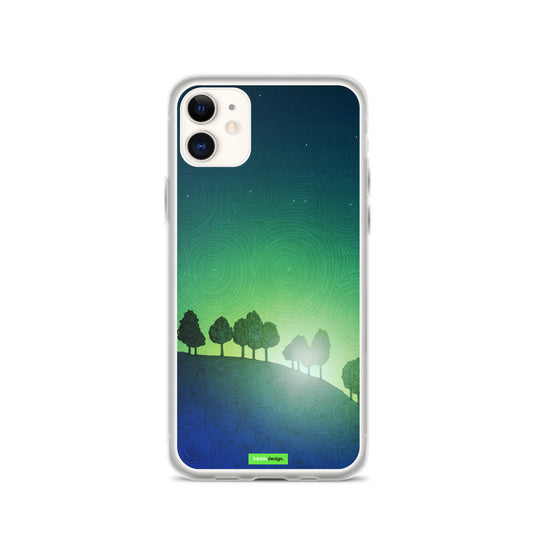 First streak of dawn (green) - Illustrated iPhone Case