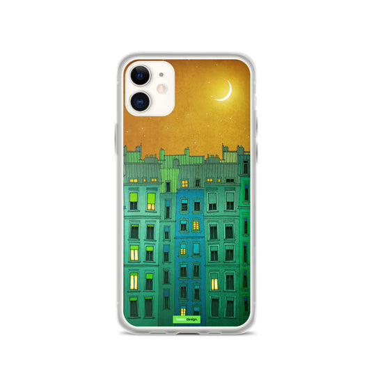 Golden night - Illustrated iPhone Case