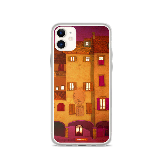 Italian facade (red) - Illustrated iPhone Case