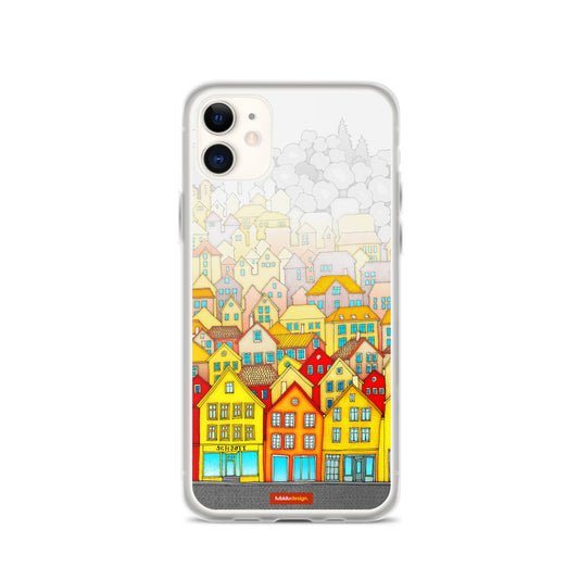 Norway, Bergen - Illustrated iPhone Case