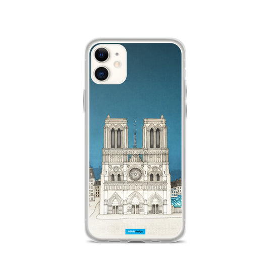 Paris Notre Dame - Illustrated iPhone Case
