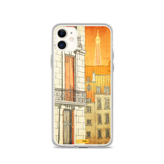 Paris windows - Illustrated iPhone Case