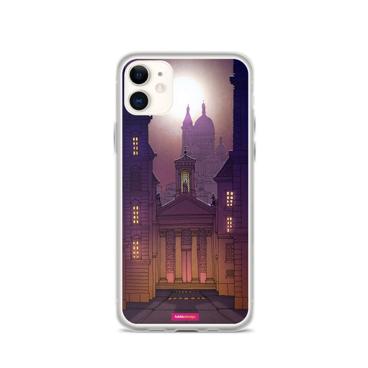 Sacre Coeur (deep purple) - Illustrated iPhone Case