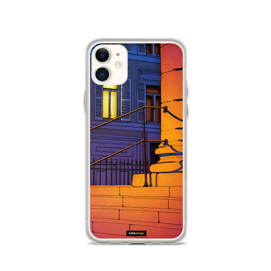 Midnight visitor - Illustrated iPhone Case