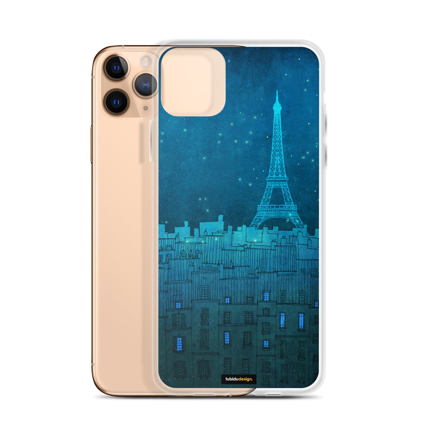 The Eiffel tower in Paris - Illustrated iPhone Case