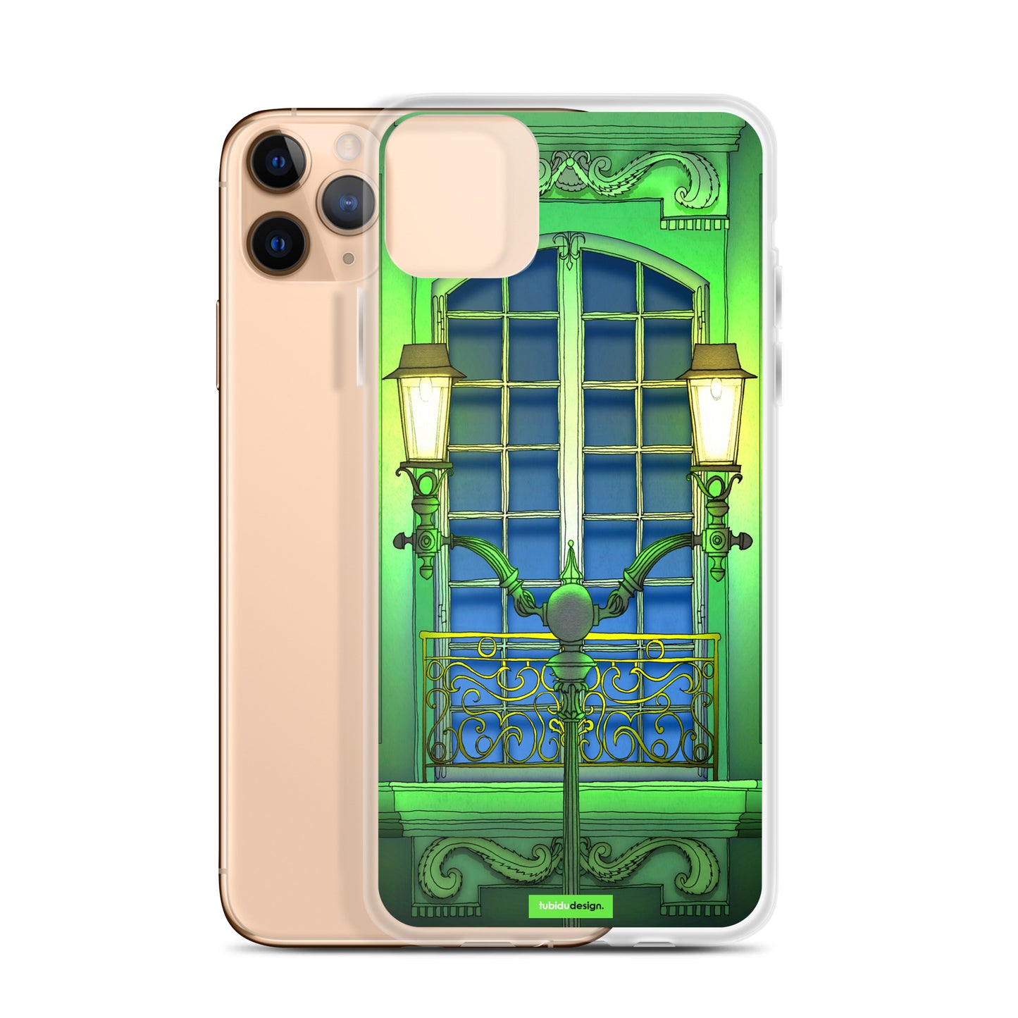 The guardian of the night - Illustrated iPhone Case