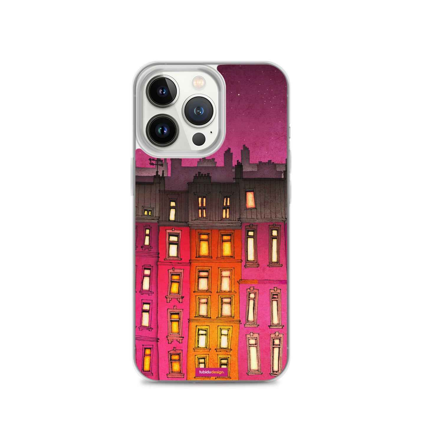 Paris Red facade - Illustrated iPhone Case