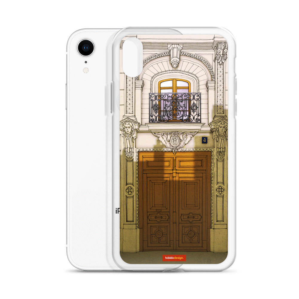 Fight for the light (brown) - Illustrated iPhone Case