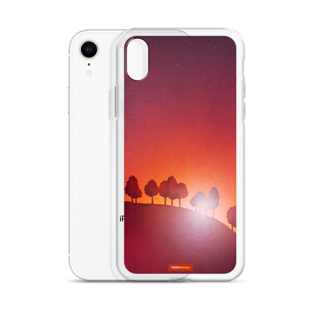 First streak of dawn (red) - Illustrated iPhone Case
