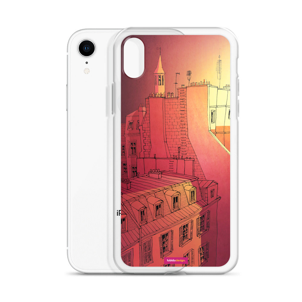 In an old house in Paris (red) - Illustrated iPhone Case