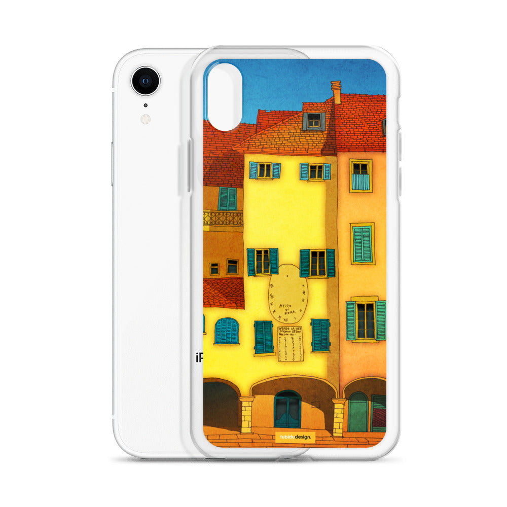 Italian facade (yellow) - Illustrated iPhone Case