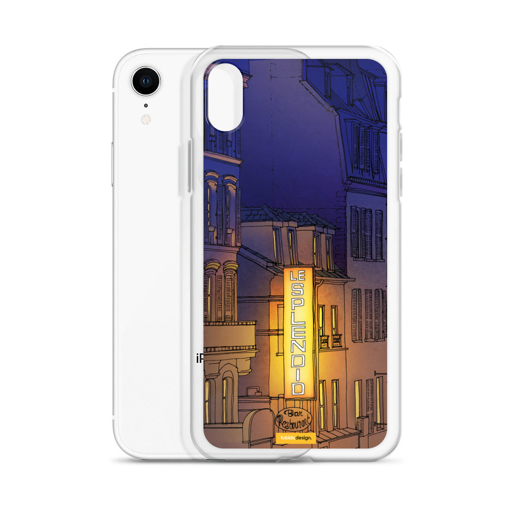 Good morning Paris (purple) - Illustrated iPhone Case