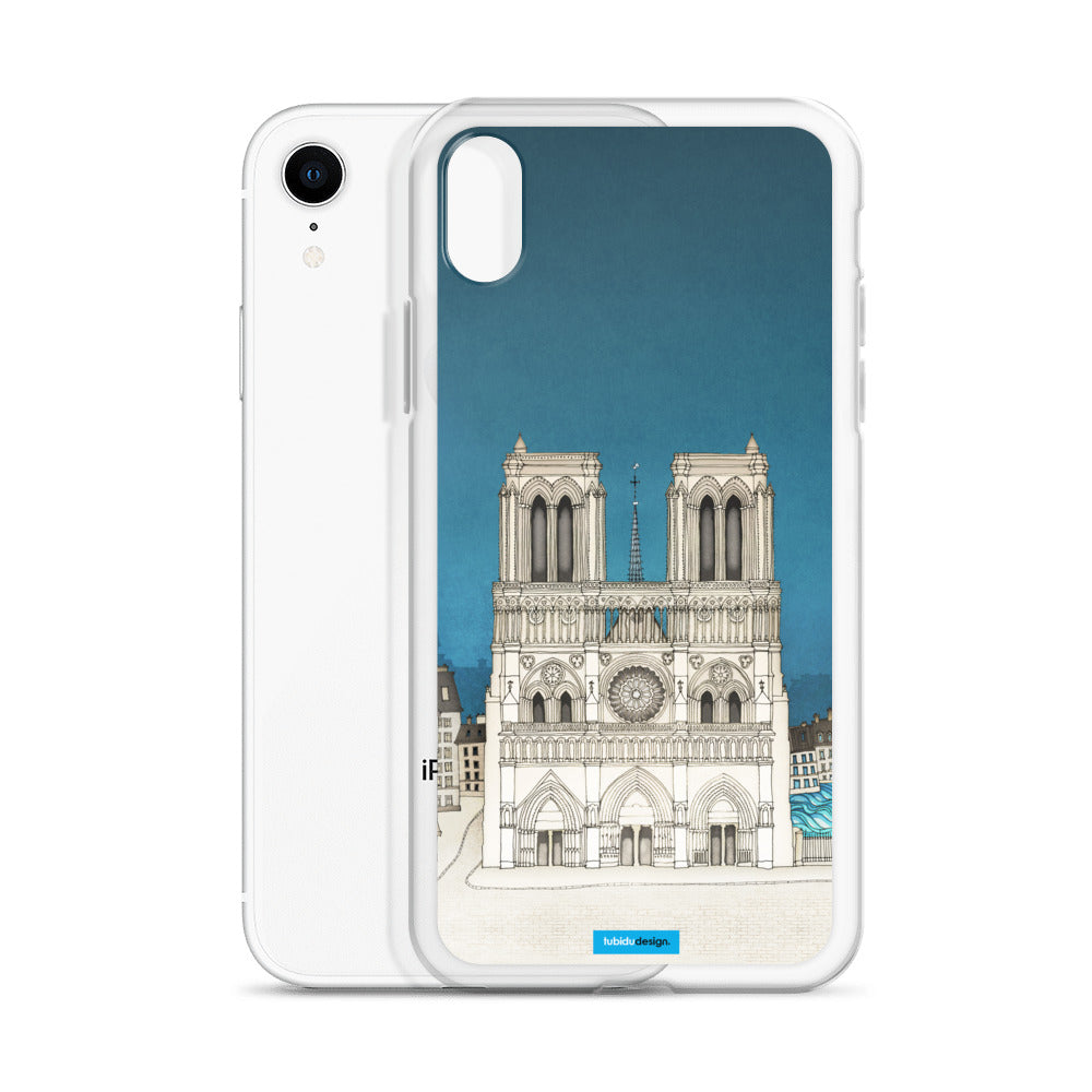 Paris Notre Dame - Illustrated iPhone Case