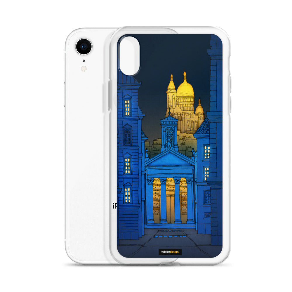 Sacre Coeur (blue) - Illustrated iPhone Case