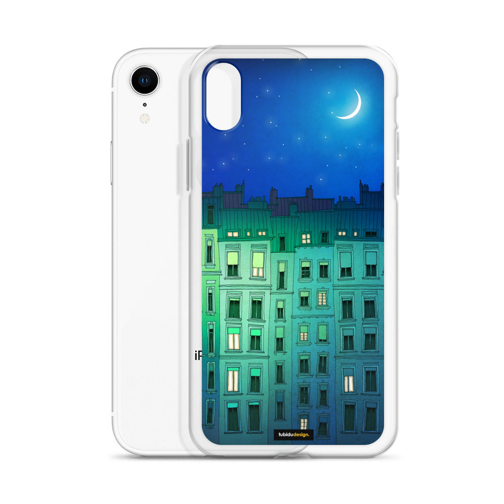 Sleepy night - Illustrated iPhone Case