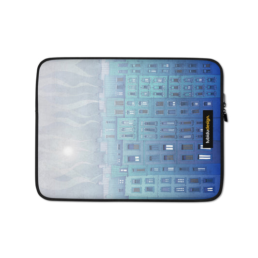 Foggy day in Paris - Illustrated Laptop Sleeve