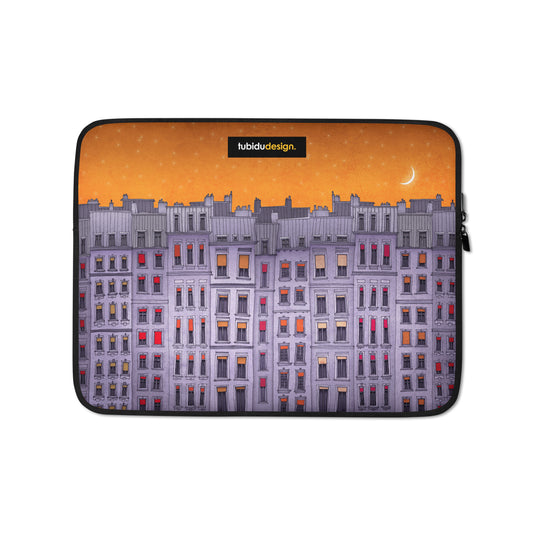 Sleepy houses - Illustrated Laptop Sleeve