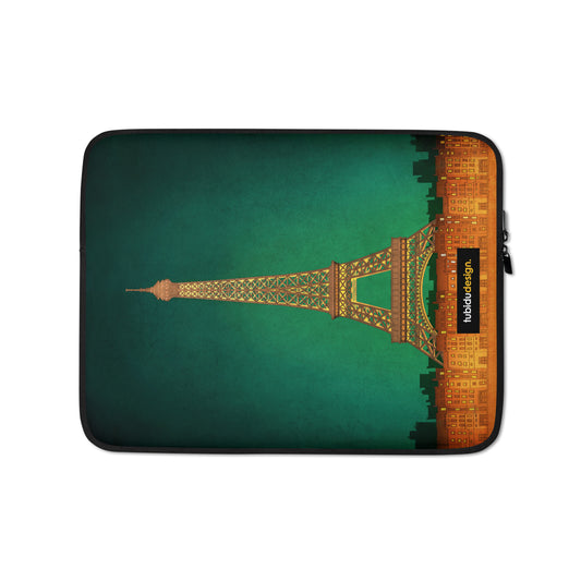 Paris by night - Illustrated Laptop Sleeve