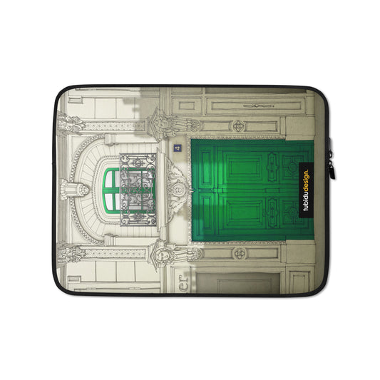 Fight for the light (green) - Illustrated Laptop Sleeve