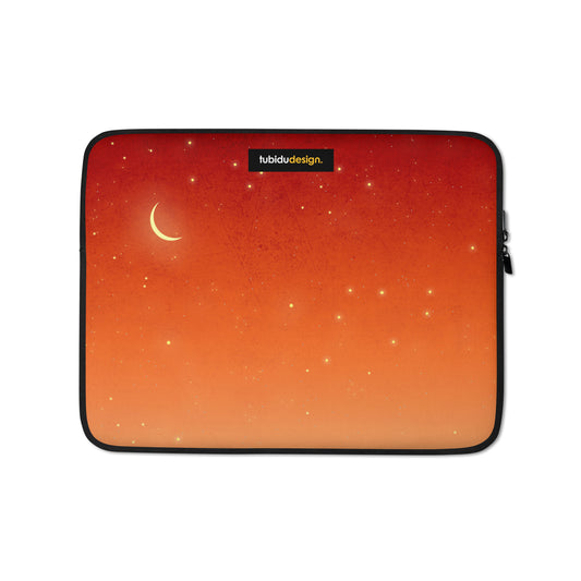 Moonrise (red) - Illustrated Laptop Sleeve