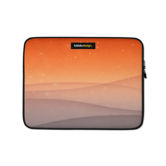Moonrise (red) - Illustrated Laptop Sleeve