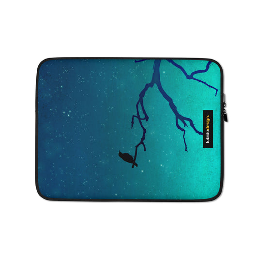 And then only the silence remains... - Illustrated Laptop Sleeve