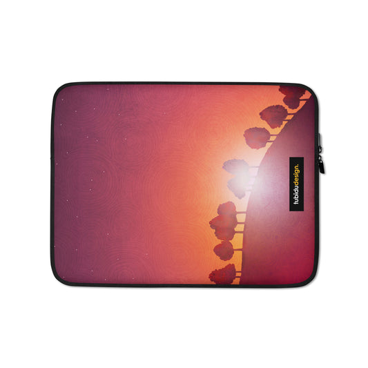 First streak of dawn (red) - Illustrated Laptop Sleeve