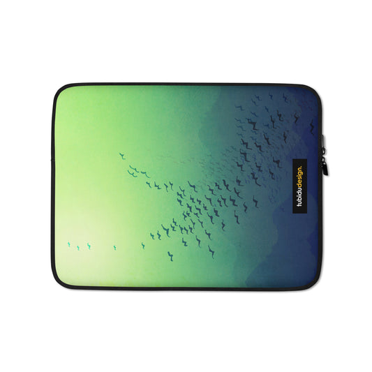 Awakening (green) - Illustrated Laptop Sleeve