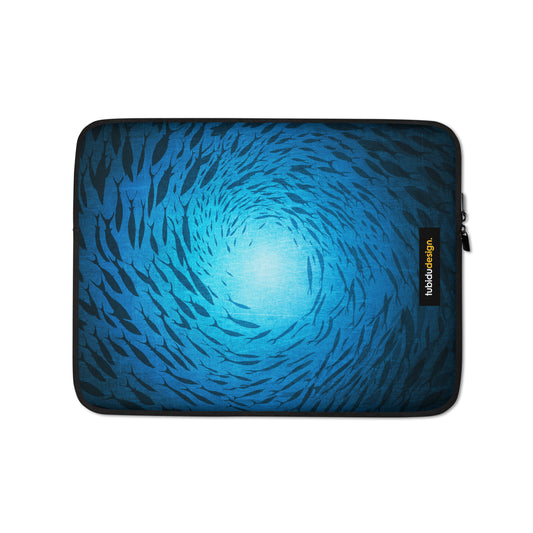 Mysteries of the deep - Illustrated Laptop Sleeve