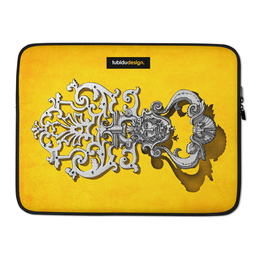 Old Door Handle - Illustrated Laptop Sleeve