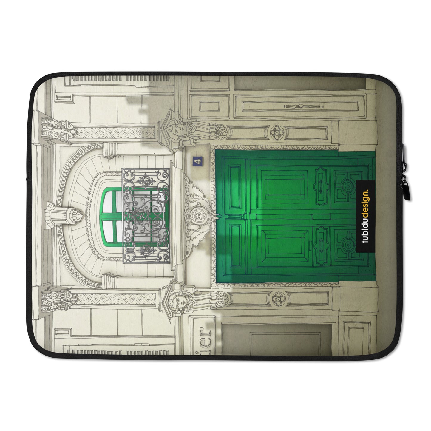 Fight for the light (green) - Illustrated Laptop Sleeve