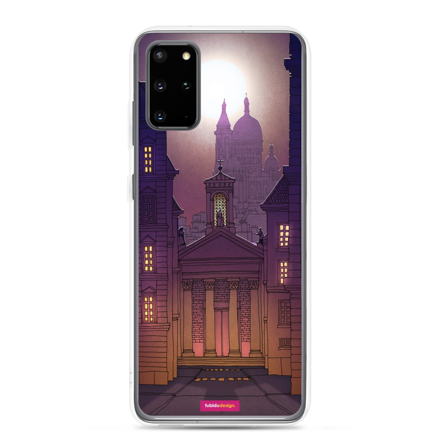 Sacre Coeur (deep purple) - Illustrated Samsung Phone Case