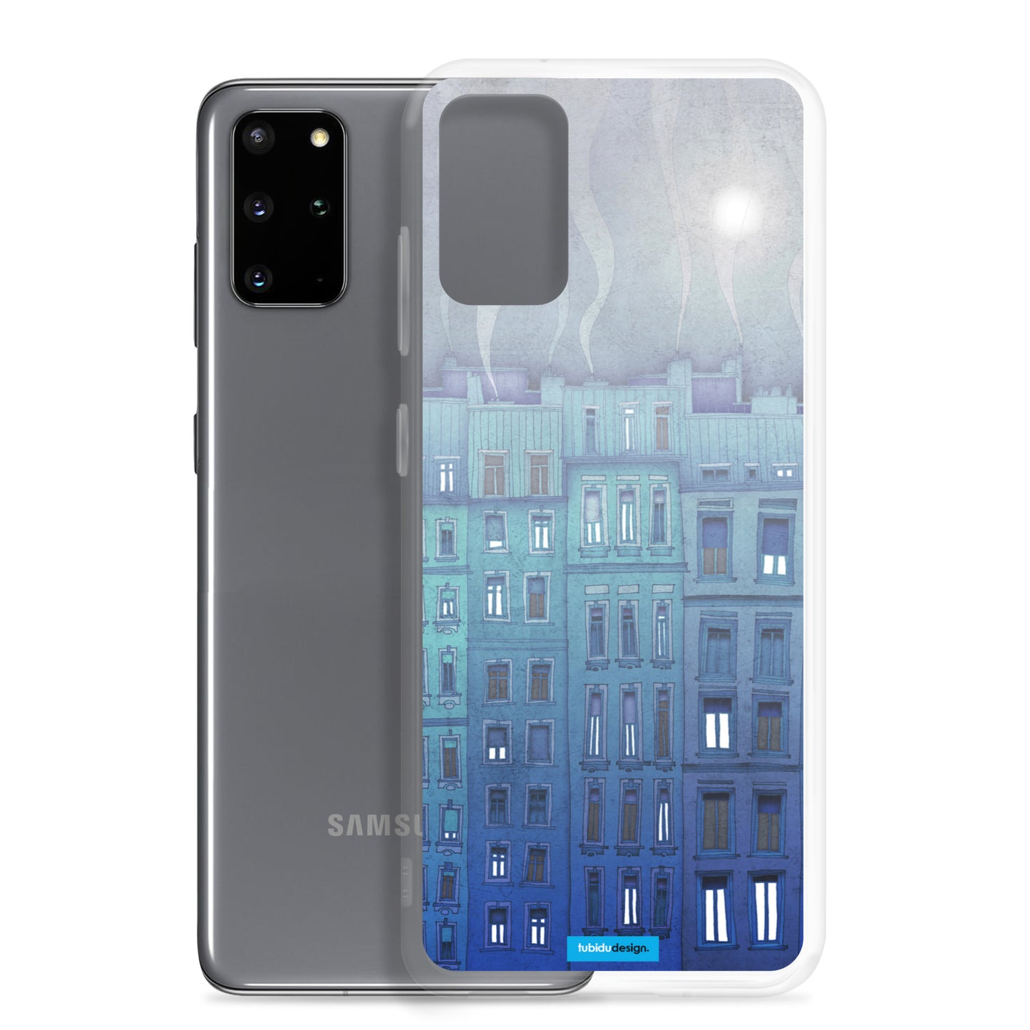 Foggy day in Paris - Illustrated Samsung Phone Case