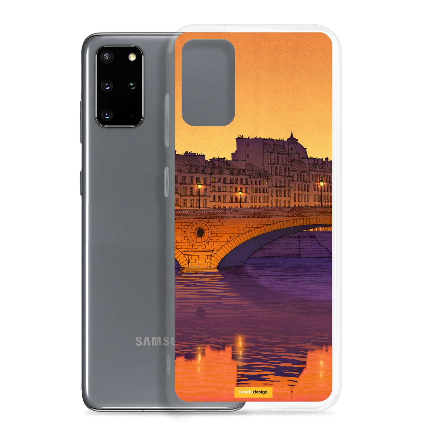 Ile Saint Louis (purple) - Illustrated Samsung Phone Case