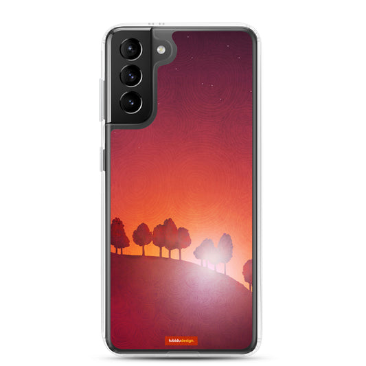 First streak of dawn (red) - Illustrated Samsung Phone Case