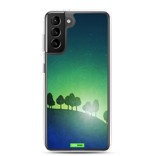 First streak of dawn (green) - Illustrated Samsung Phone Case