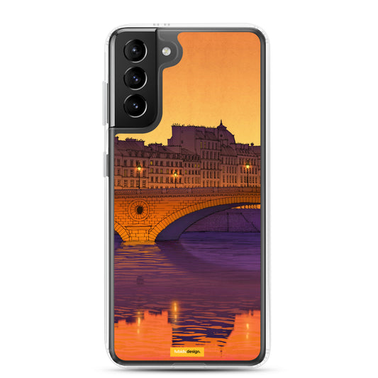 Ile Saint Louis (purple) - Illustrated Samsung Phone Case