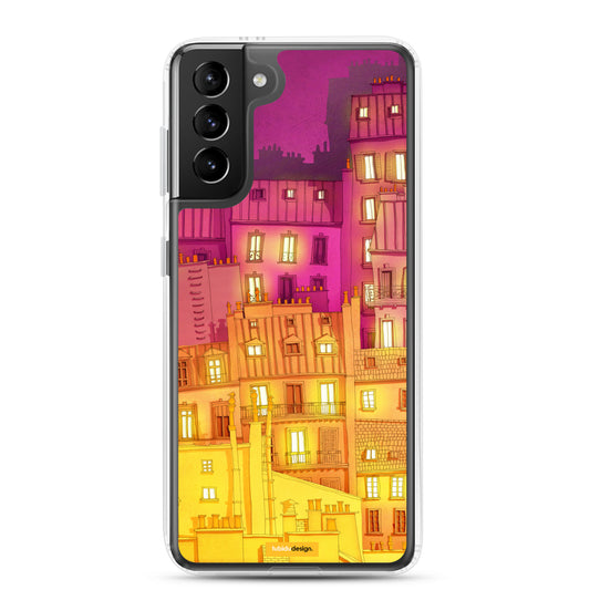Montmartre at night - Illustrated Samsung Phone Case