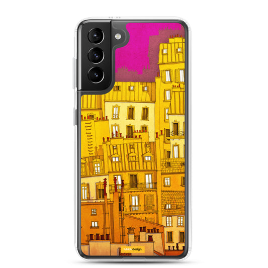 Paris Montmartre (colored version) - Illustrated Samsung Phone Case