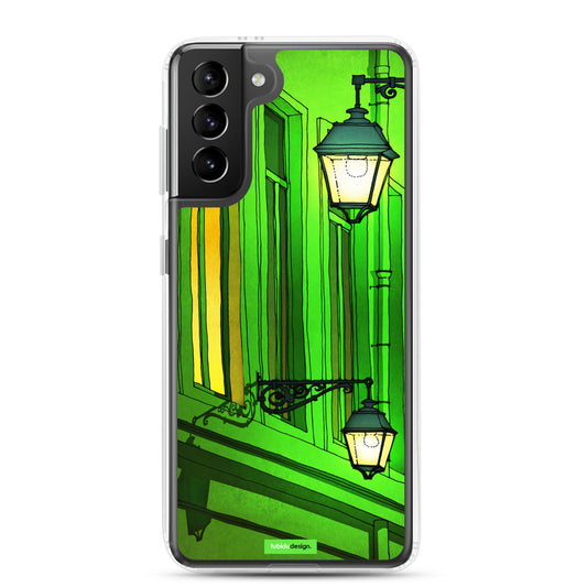Quai St Michel (green) - Illustrated Samsung Phone Case