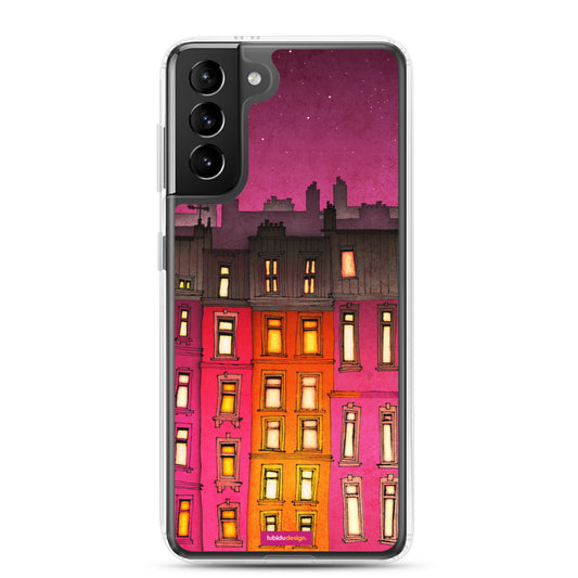 Paris Red facade - Illustrated Samsung Phone Case