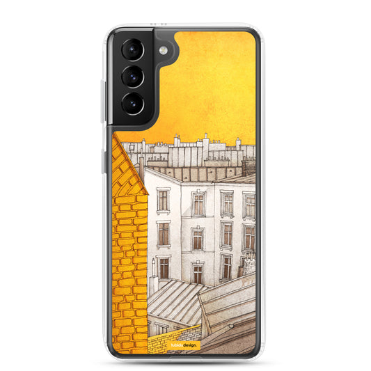 Sunny day in Paris - Illustrated Samsung Phone Case