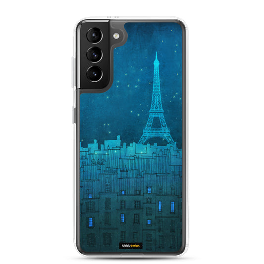The Eiffel tower in Paris - Illustrated Samsung Phone Case