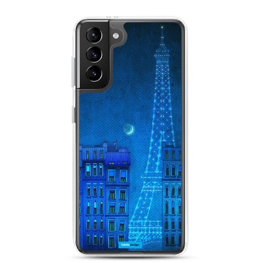 The lights of the Eiffel tower - Illustrated Samsung Phone Case