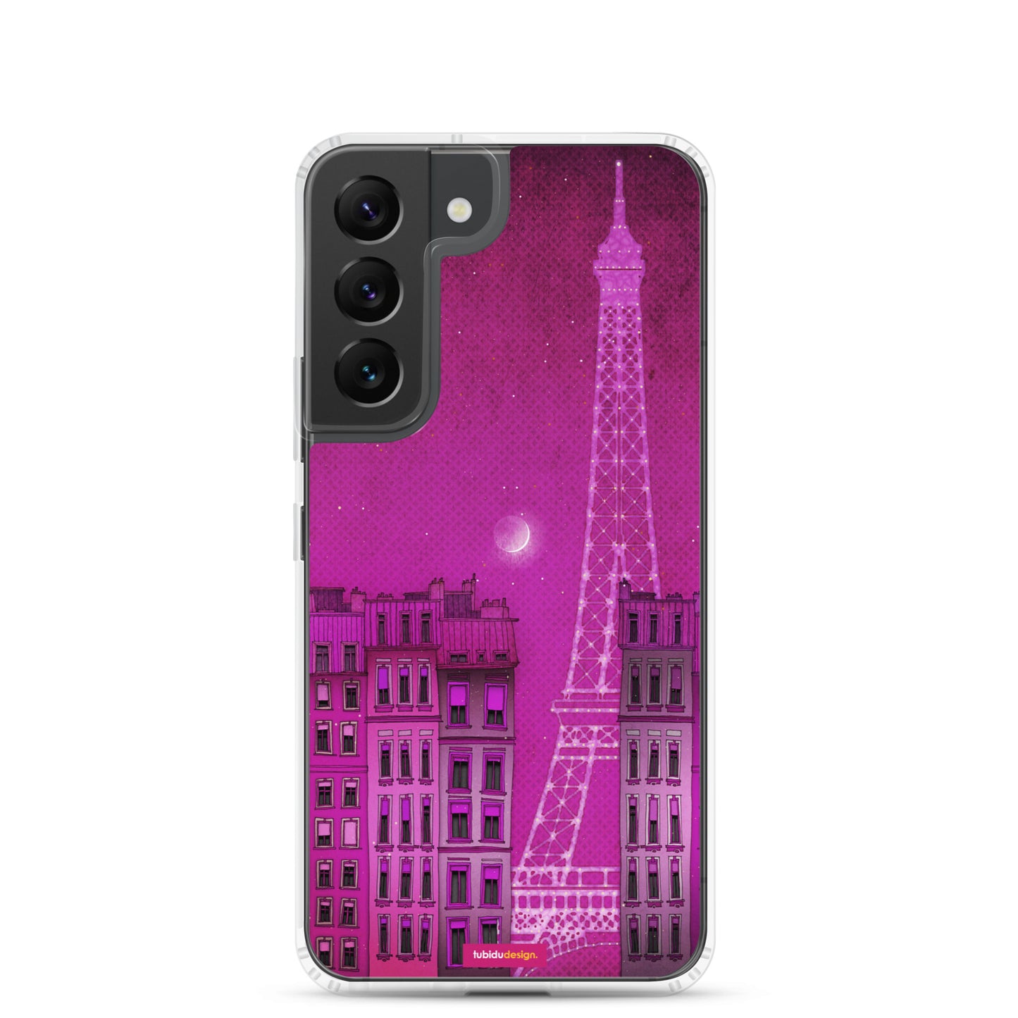 The lights of the Eiffel tower (pink) - Illustrated Samsung Phone Case