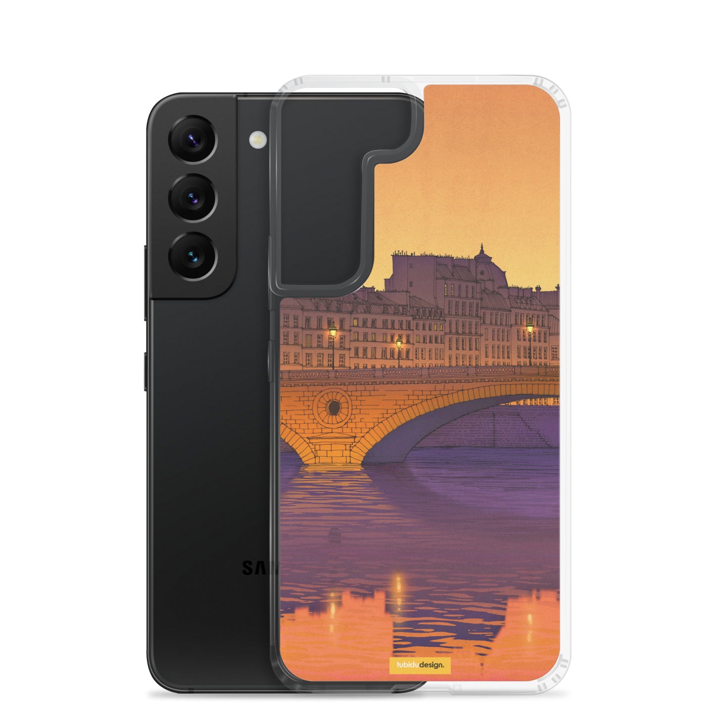 Ile Saint Louis (purple) - Illustrated Samsung Phone Case